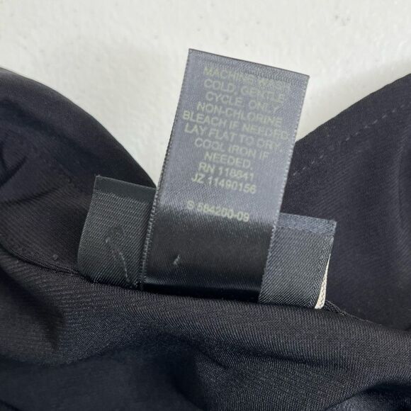 Lane Bryant Black Jumpsuit Sleeveless Wide Leg Belted Button Front Women 14/16 - Picture 7 of 15